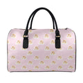 Cute Polka Dot Baby Bear Pattern Print Leather Duffel Bag