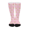 Cute Polka Dot Baby Bear Pattern Print Long Socks