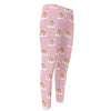 Cute Polka Dot Baby Bear Pattern Print Men's Compression Pants