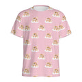 Cute Polka Dot Baby Bear Pattern Print Men's Athletic T-Shirt