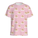 Cute Polka Dot Baby Bear Pattern Print Men's Sports T-Shirt