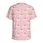 Cute Polka Dot Baby Bear Pattern Print Men's Sports T-Shirt