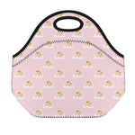 Cute Polka Dot Baby Bear Pattern Print Neoprene Lunch Bag