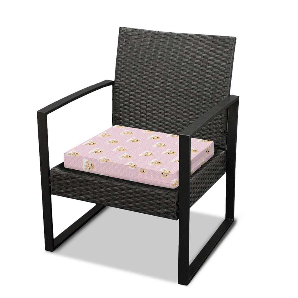 Cute Polka Dot Baby Bear Pattern Print Outdoor Seat Cushion Cover