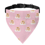 Cute Polka Dot Baby Bear Pattern Print Over The Collar Dog Bandana