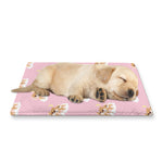 Cute Polka Dot Baby Bear Pattern Print Pet Cooling Mat Cover