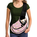 Cute Polka Dot Baby Bear Pattern Print Pet Sling Carrier
