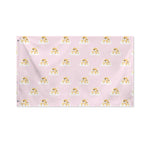 Cute Polka Dot Baby Bear Pattern Print Polyester Flag