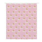 Cute Polka Dot Baby Bear Pattern Print Polyester Shower Curtain