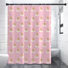 Cute Polka Dot Baby Bear Pattern Print Premium Shower Curtain