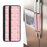 Cute Polka Dot Baby Bear Pattern Print Refrigerator Handle Covers