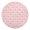 Cute Polka Dot Baby Bear Pattern Print Round Blanket
