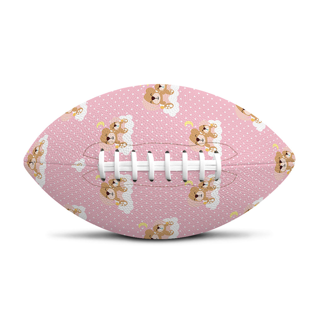 Cute Polka Dot Baby Bear Pattern Print Rugby Ball