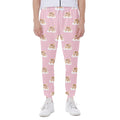Cute Polka Dot Baby Bear Pattern Print Joggers