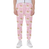 Cute Polka Dot Baby Bear Pattern Print Scuba Joggers