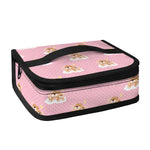 Cute Polka Dot Baby Bear Pattern Print Small Lunch Bag