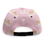 Cute Polka Dot Baby Bear Pattern Print Snapback Cap