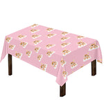 Cute Polka Dot Baby Bear Pattern Print Tablecloth