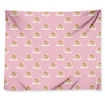 Cute Polka Dot Baby Bear Pattern Print Tapestry