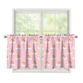 Cute Polka Dot Baby Bear Pattern Print Tier Curtains