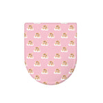 Cute Polka Dot Baby Bear Pattern Print Toilet Lid Cover