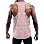 Cute Polka Dot Baby Bear Pattern Print Training Tank Top