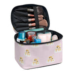 Cute Polka Dot Baby Bear Pattern Print Travel Makeup Bag