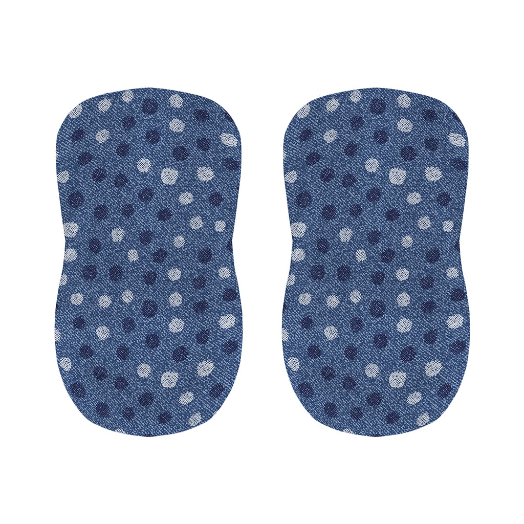 Cute Polka Dot Denim Jeans Pattern Print Bar Stool Covers