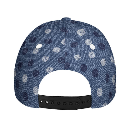 Cute Polka Dot Denim Jeans Pattern Print Baseball Cap