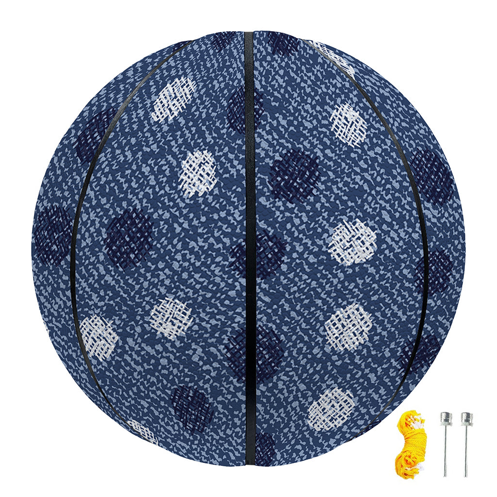 Cute Polka Dot Denim Jeans Pattern Print Basketball