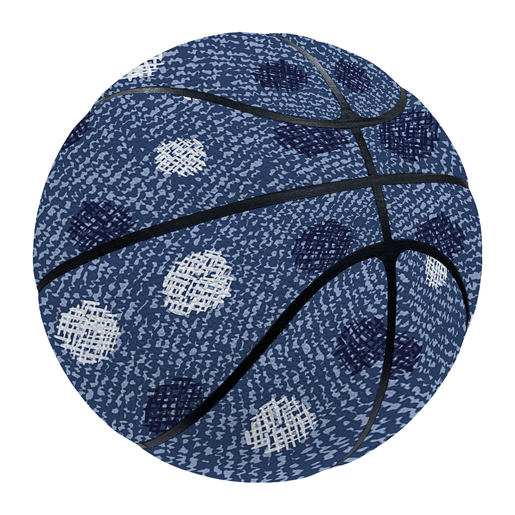 Cute Polka Dot Denim Jeans Pattern Print Basketball