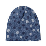 Cute Polka Dot Denim Jeans Pattern Print Beanie