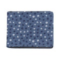 Cute Polka Dot Denim Jeans Pattern Print Bifold Wallet