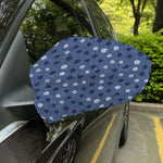 Cute Polka Dot Denim Jeans Pattern Print Car Side Mirror Covers