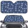 Cute Polka Dot Denim Jeans Pattern Print Car Windshield Sun Shade