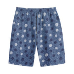 Cute Polka Dot Denim Jeans Pattern Print Cotton Shorts