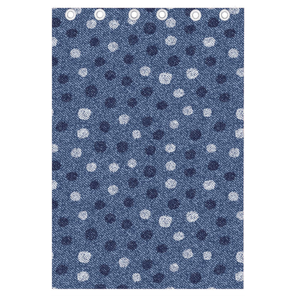Cute Polka Dot Denim Jeans Pattern Print Curtain