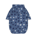 Cute Polka Dot Denim Jeans Pattern Print Dog Zip Up Hoodie