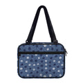 Cute Polka Dot Denim Jeans Pattern Print Double Strap Bible Bag