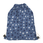 Cute Polka Dot Denim Jeans Pattern Print Drawstring Bag