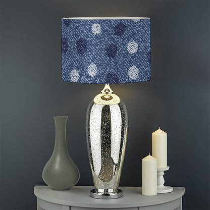Cute Polka Dot Denim Jeans Pattern Print Drum Lamp Shade