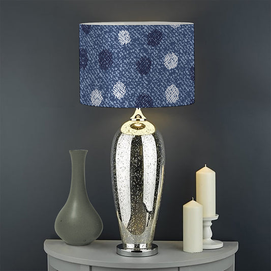 Cute Polka Dot Denim Jeans Pattern Print Drum Lamp Shade