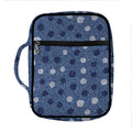 Cute Polka Dot Denim Jeans Pattern Print Front Pocket Bible Bag