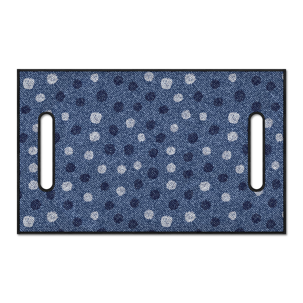 Cute Polka Dot Denim Jeans Pattern Print Golf Cart Seat Cover