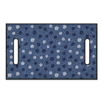 Cute Polka Dot Denim Jeans Pattern Print Golf Cart Seat Cover