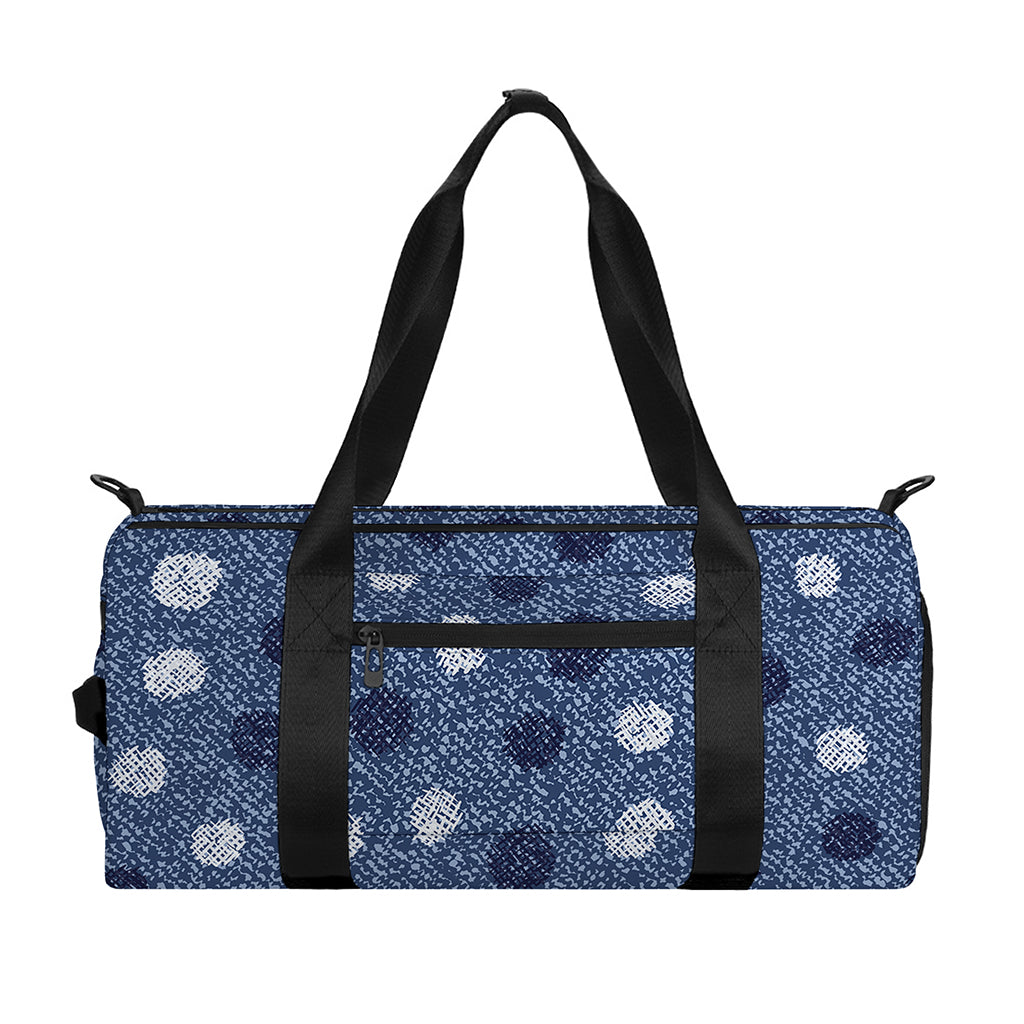 Cute Polka Dot Denim Jeans Pattern Print Gym Bag