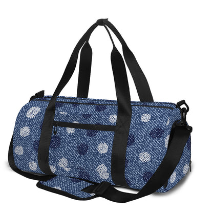 Cute Polka Dot Denim Jeans Pattern Print Gym Bag