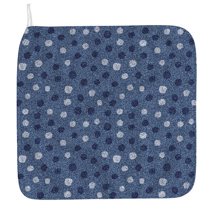 Cute Polka Dot Denim Jeans Pattern Print Hand Towel