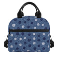 Cute Polka Dot Denim Jeans Pattern Print Insulated Lunch Bag