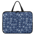 Cute Polka Dot Denim Jeans Pattern Print Laptop Sleeve With Handle